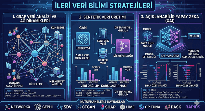 İleri Veri Bilimi Stratejileri Graf Analitiği, Sentetik Veri ve XAI Mimarileri