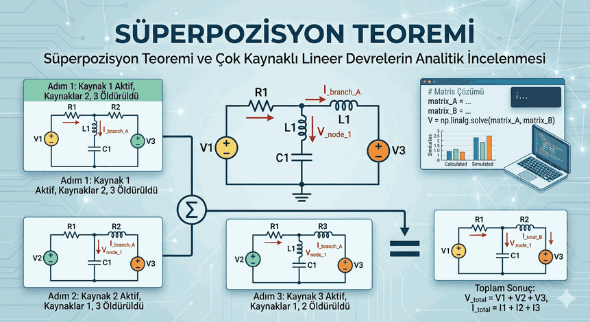 Süperpozisyon Teoremi ve Çok Kaynaklı Lineer Devrelerin Analitik İncelenmesi