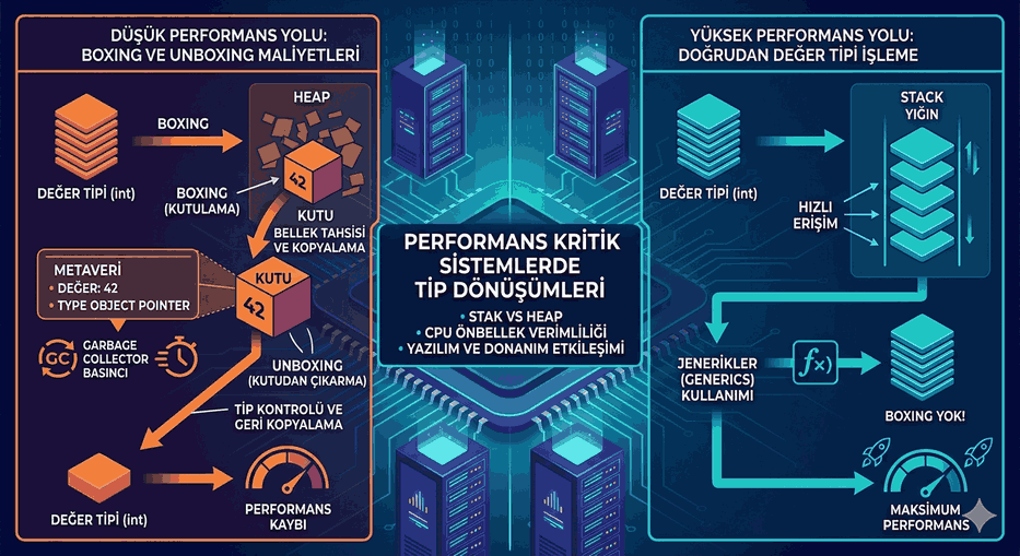 Boxing ve Unboxing Maliyetleri: Performans Kritik Sistemlerde Tip Dönüşümleri