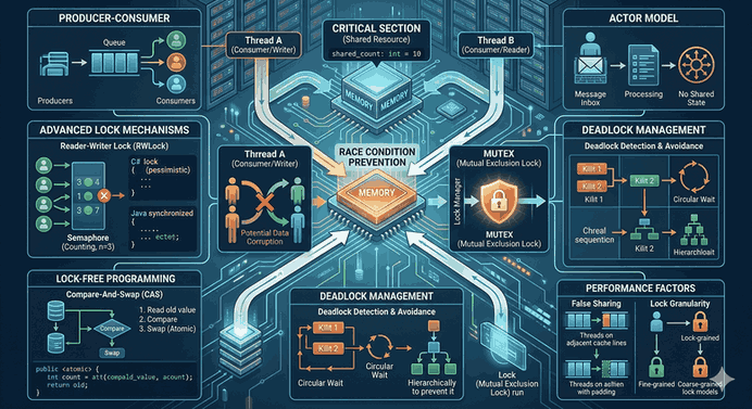 Concurrency Patterns: Multi-thread Ortamlarda Lock Mekanizmaları ve Race Condition Yönetimi