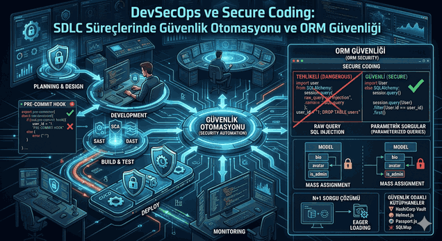 DevSecOps ve Secure Coding: SDLC Süreçlerinde Güvenlik Otomasyonu ve ORM Güvenliği