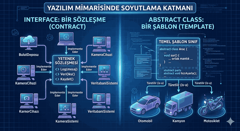 Interface vs. Abstract Class: Ne Zaman Sözleşme (Contract), Ne Zaman Şablon (Template)?